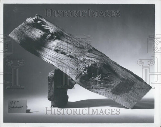 Press Photo Wood Artifact - Historic Images