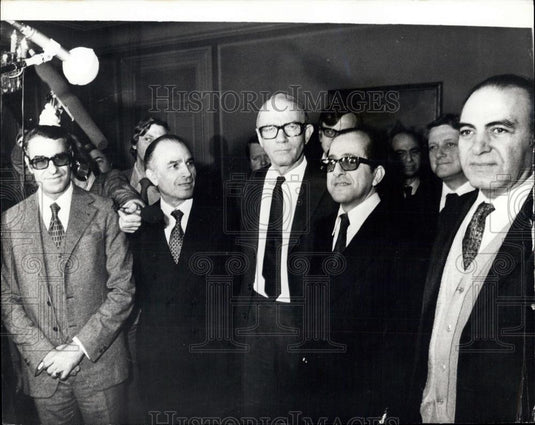 1973 Press Photo Arab Ministers in Copenhagen for Summit meeting - Historic Images