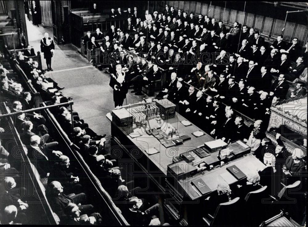 1966 Press Photo State Opening Of Parliament, House Of Commons - Historic Images