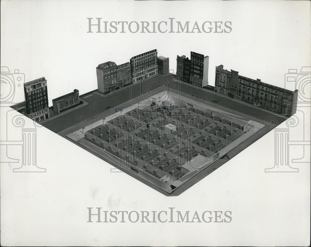 Press Photo An Architectural Model - Historic Images