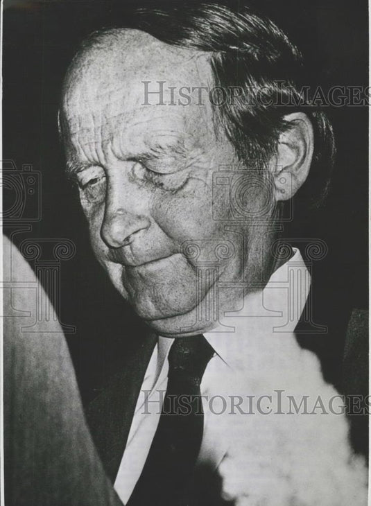 Press Photo CDU Politician Hans Karl Filbinger on trial - Historic Images