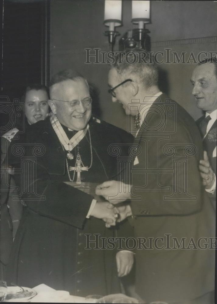 1956 Press Photo Cardinal Feltin/Archbishop Paris/M. Ranville - Historic Images