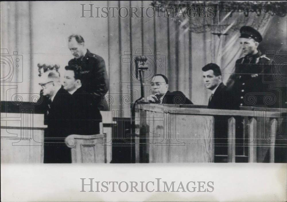 1960 Press Photo Trial US Pilot Francis Power In Moscow Law Court - Historic Images