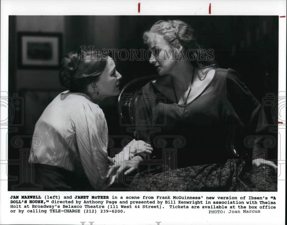 1997 Press Photo Jan Maxwell and Janet McTeeer star in A Doll's House - Historic Images