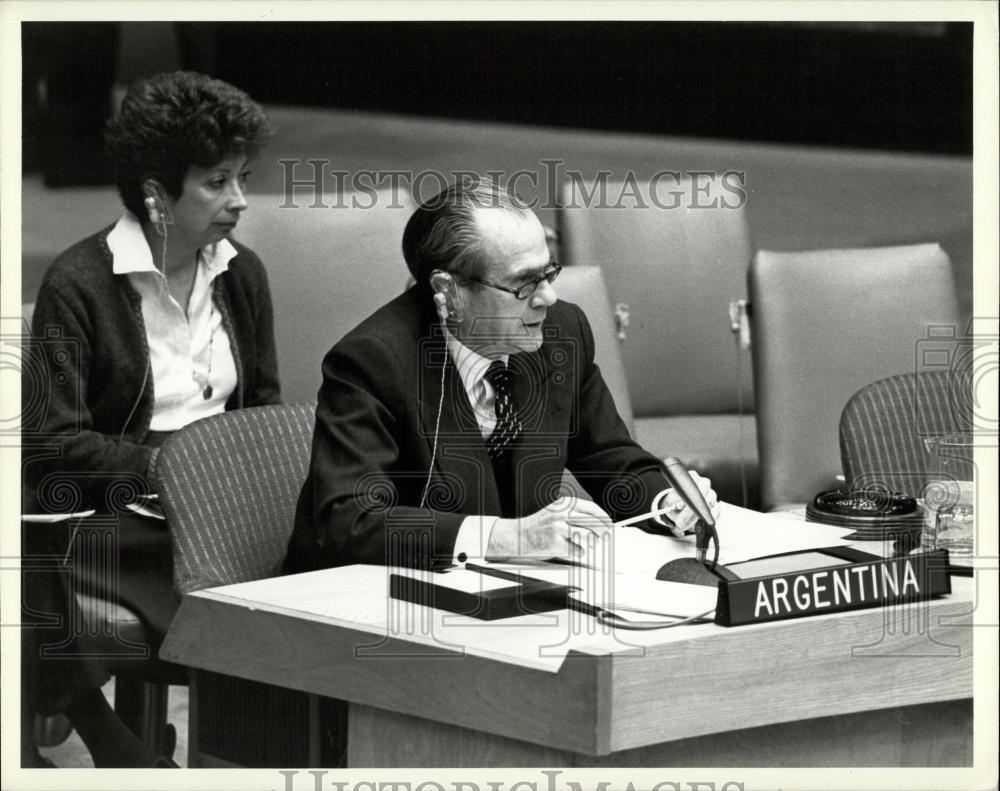 1982 Press Photo Security Council Meets at UK&#39;s Request - Historic Images