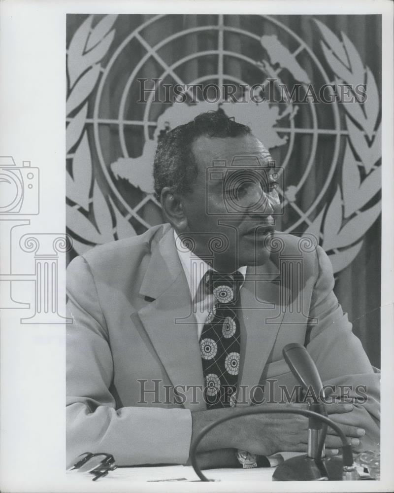 1976 Press Photo Mr. Yahia Abdel Mageed Secretary General of UN Water Conference - Historic Images