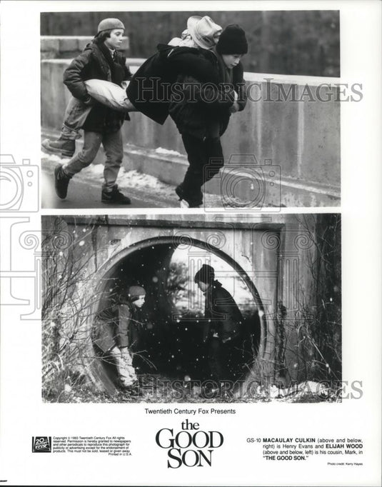 1994 Press Photo Elijah Wood and Macaulay Culkin in The Good Son - cvp21372 - Historic Images