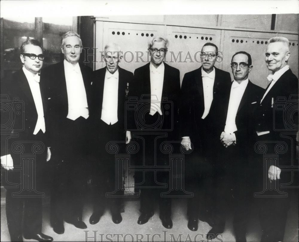 1969 Press Photo Nobel Prize Winners In Stockholm - Historic Images