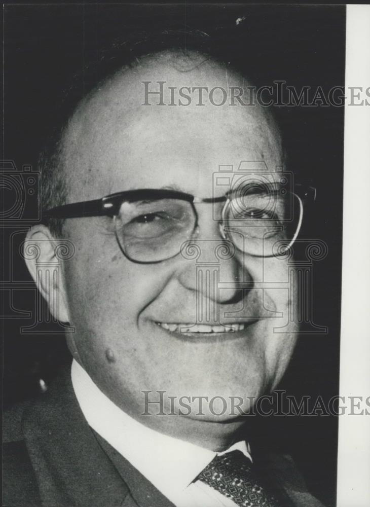1968 Press Photo Left-Wing Gaullist, M. Rene Capitant, Minister of Justice - Historic Images