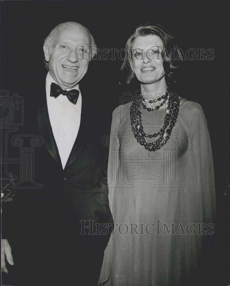 1974 Press Photo Senator &amp; Mrs. Jacob Javits - Historic Images