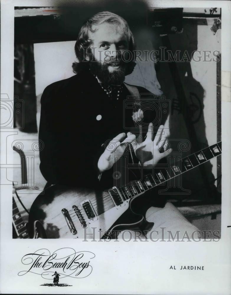 1976 Press Photo Al Jardine Surf Rock Singer Songwriter Guitarist The Beach Boys - Historic Images