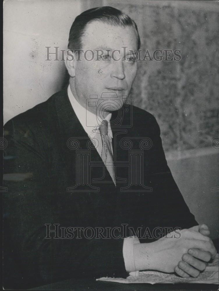 1954 Press Photo Dr. Otto John - president of the Federal Agency. - Historic Images