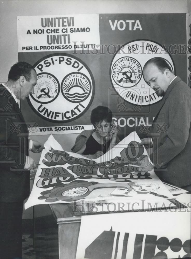 1968 Press Photo Appointees of the Press &amp; Propoganda Office United Socialists - Historic Images