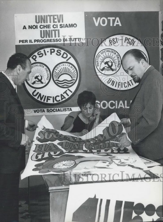 1968 Press Photo Appointees of the Press & Propoganda Office United Socialists - Historic Images