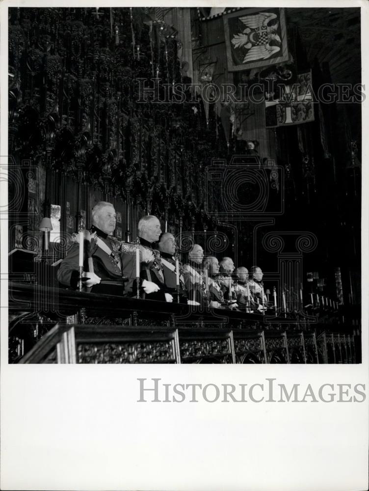 Press Photo Military Knights Of Windsor - Historic Images