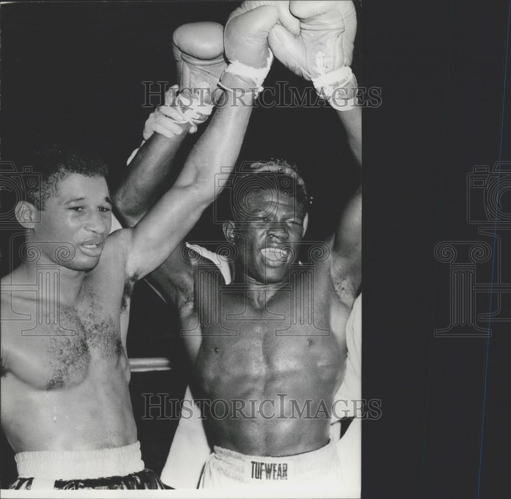 1962 Press Photo Griffith, Ted Wright, Vienna Boxing - Historic Images