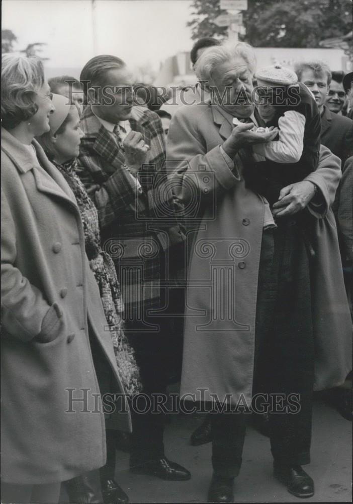 1967 Press Photo Michel Simon at the Foire du Trone - Historic Images