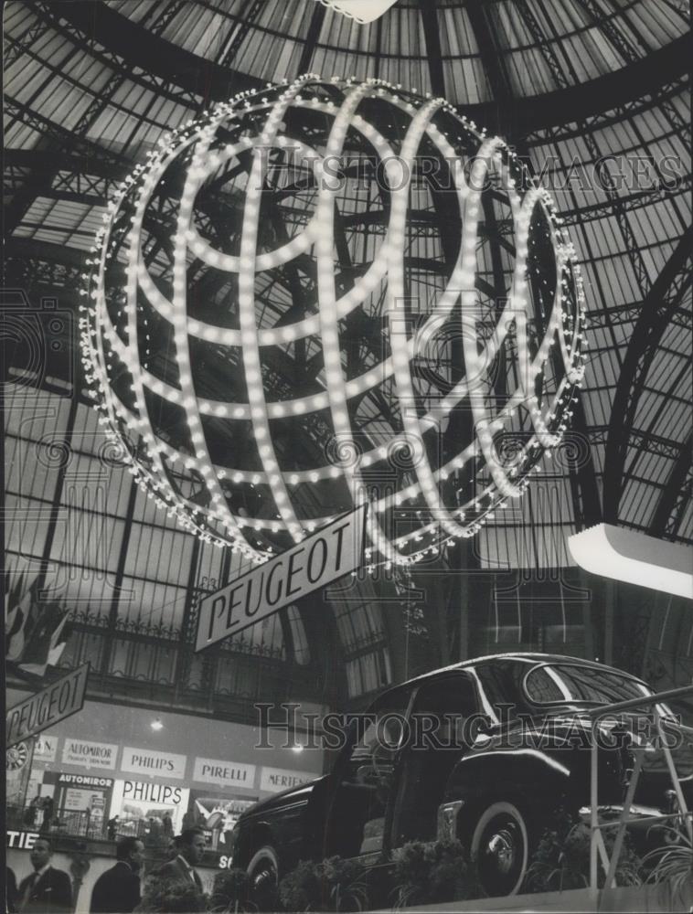 1958 Press Photo The 45th Motor Show Opened At The Grand Palais Pairs - Historic Images