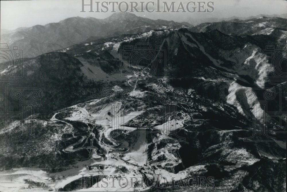 1971 Press Photo Mount Teine Japan Sea Men&#39;s Giant Slalom course Women&#39;s course - Historic Images