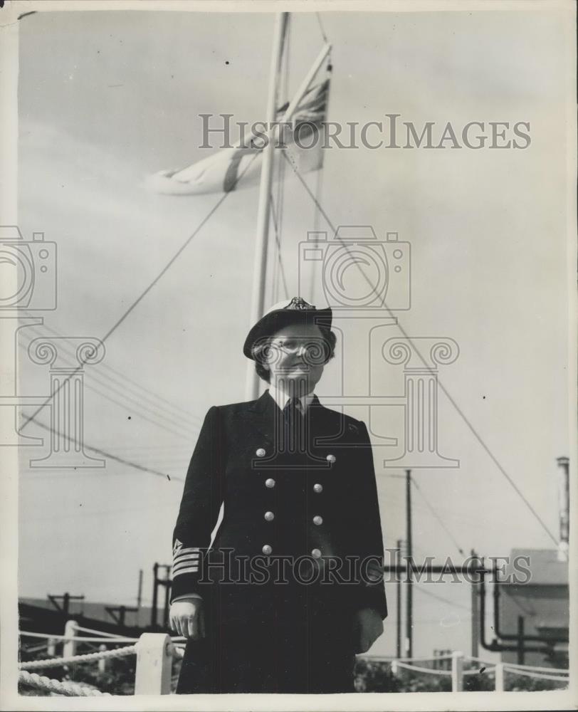 1954 Press Photo Margaret Robertson,Director of the Women&#39;s Royal Naval Service - Historic Images