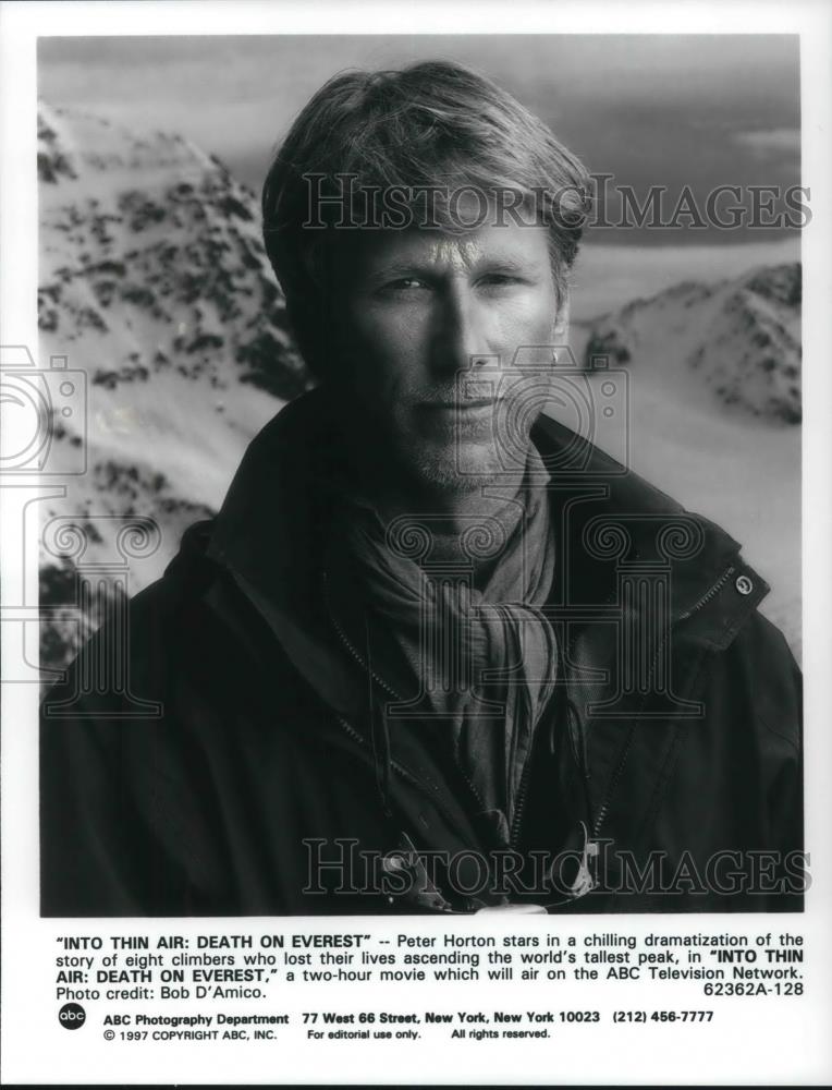 1998 Press Photo Peter Horton stars in Into Thin Air: Death on Everest - Historic Images