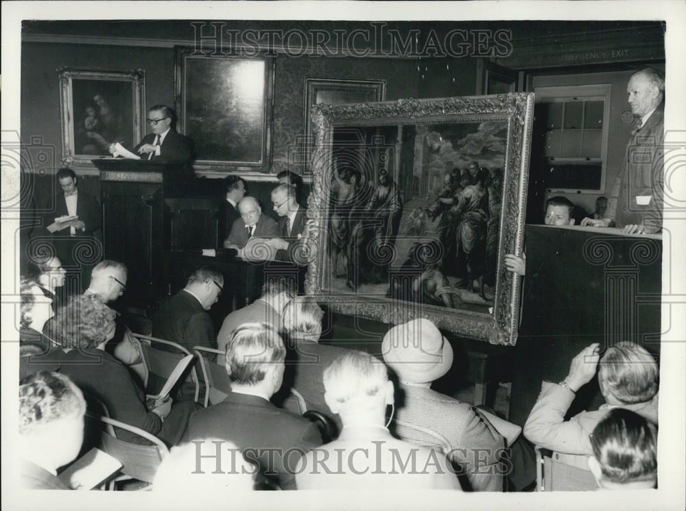 1958 Press Photo Early El Greco &quot;Christ Healing the Blind&quot; by P Veronese - Historic Images