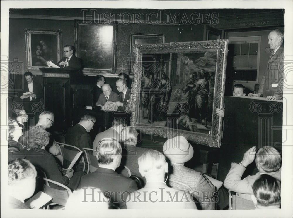 1958 Press Photo Early El Greco "Christ Healing the Blind" by P Veronese - Historic Images