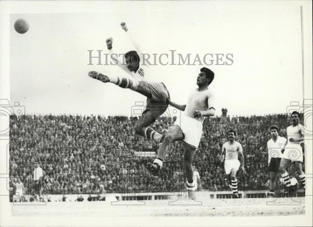 Press Photo greek military vs Persian military soccer match - Historic Images