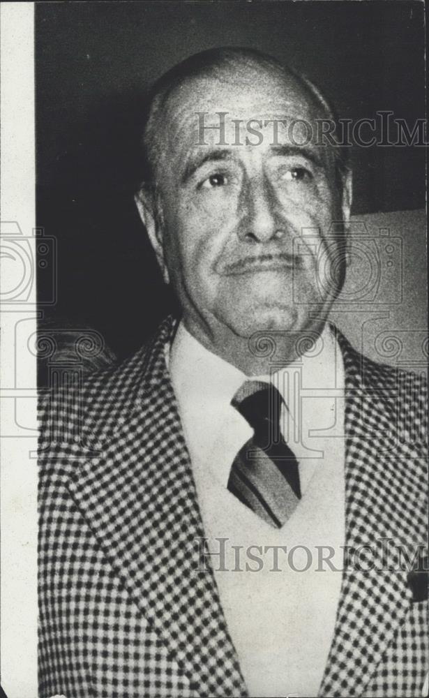 1973 Press Photo Hector Campora ,candidate for Argentina president - Historic Images