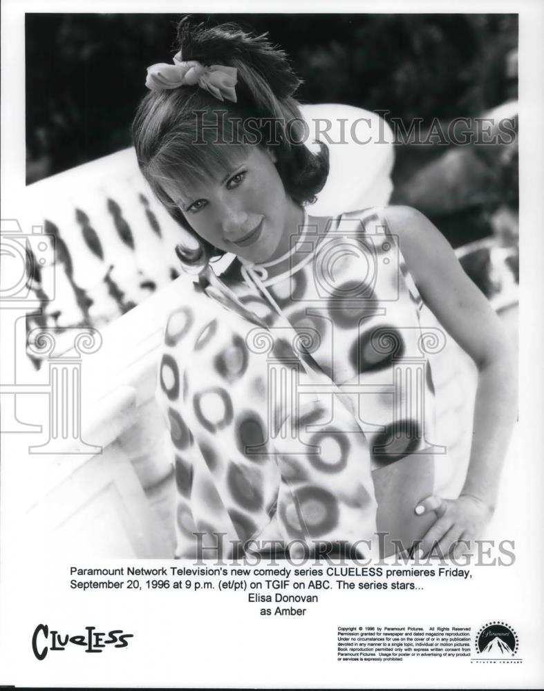 1996 Press Photo Elisa Donovan stars as Amber in Paramount&#39;s Clueless - Historic Images