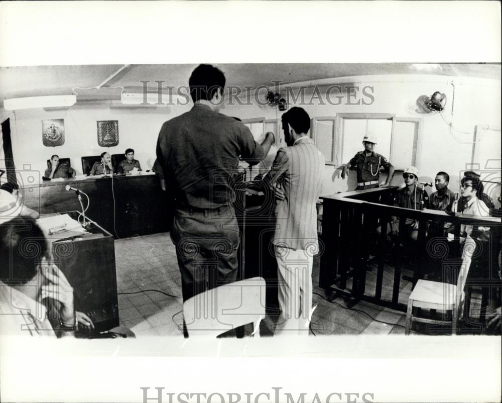 Press Photo Japanese Red Army terrorist in court &quot; Kozo Okamoto - Historic Images