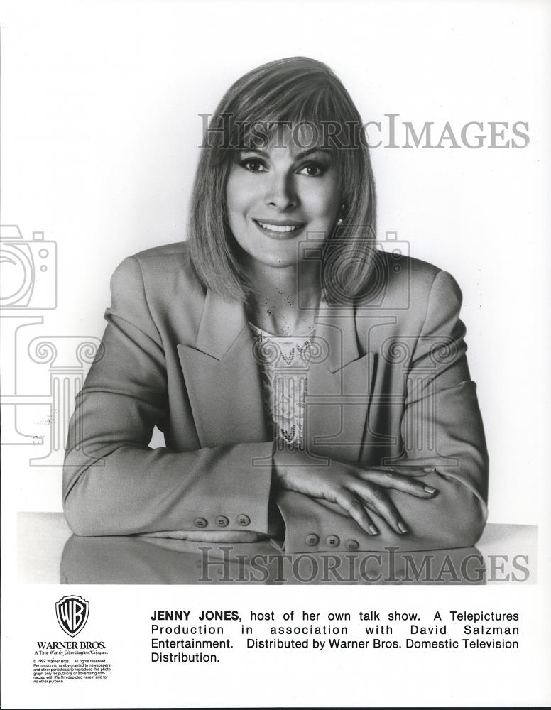 1992 Press Photo Jenny Jones host of her own talk show - cvp26666 - Historic Images