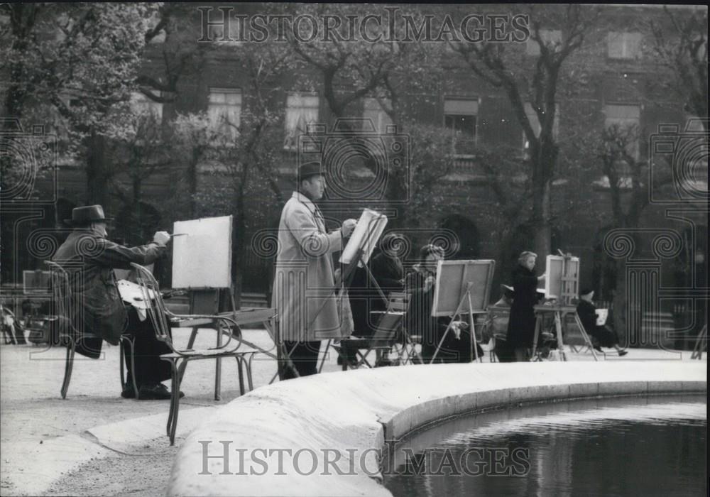Press Photo Best Painting Of Palais Royal Garden - Historic Images