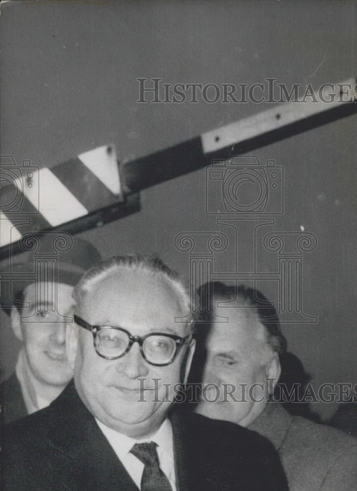 1957 Press Photo Erich Ollenhauer - Historic Images