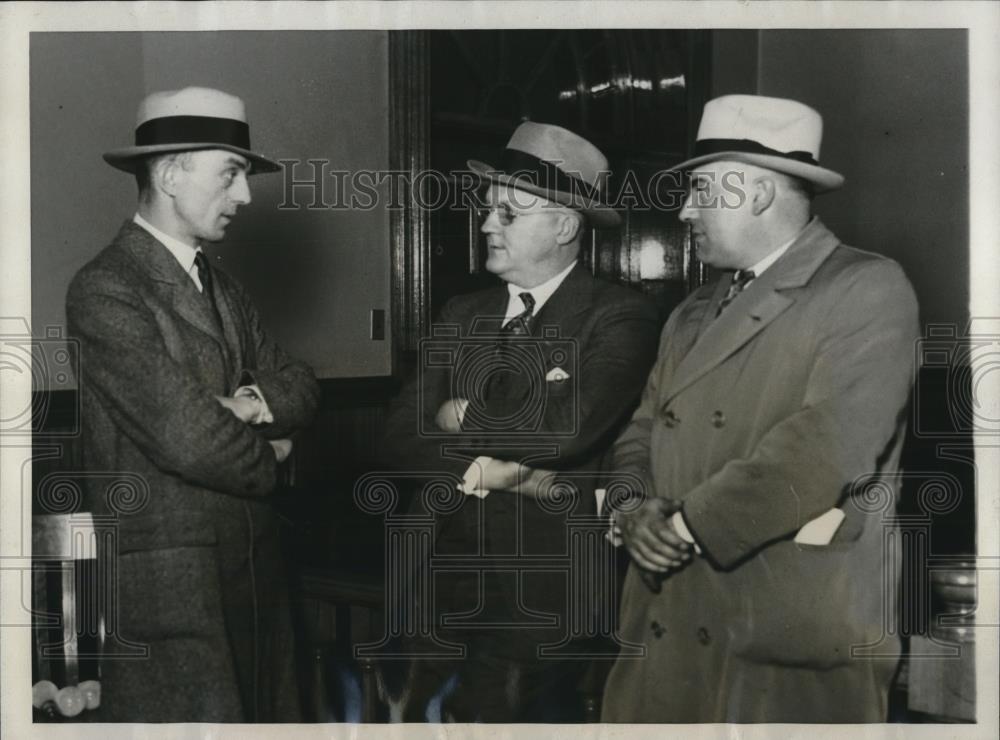 1931 Press Photo Sergt.Charles Tonzinsky,Atty.Charles Mueller,Sergt.Roy Steffen - Historic Images