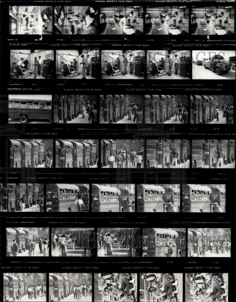 Press Photo Cuban Refugees - Eglin AFB - Ft. Walton Beach. - Historic Images