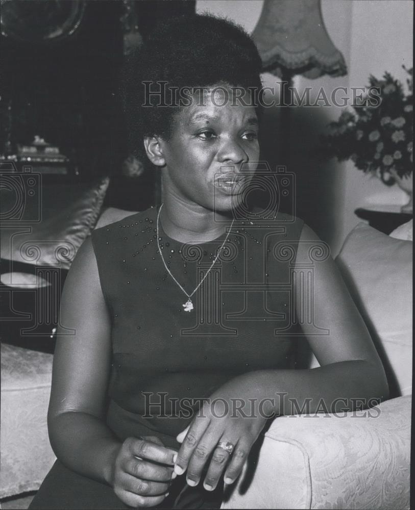 1971 Press Photo Maria Nyerere, Wife of Tanzania President Julius Nyerere - Historic Images