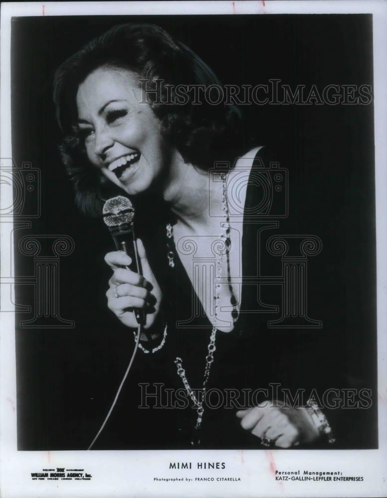 1973 Press Photo Mimi Hines American Singer Actress and Comedian - cvp21228 - Historic Images