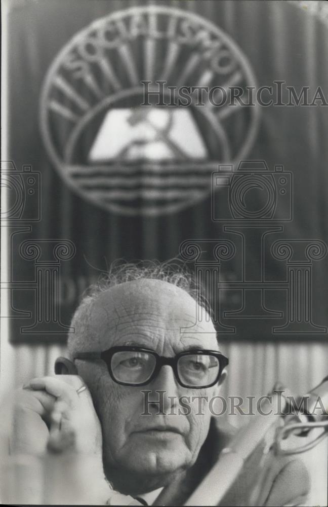 1969 Press Photo Pietro Nenni - Historic Images