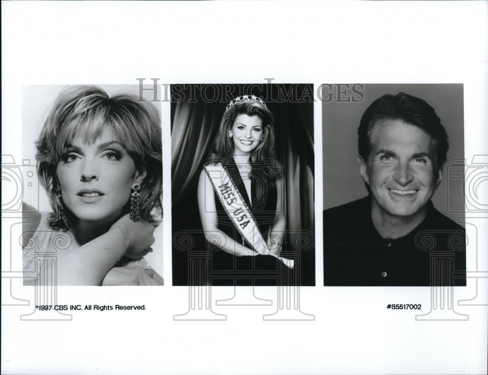 1997 Press Photo Hosts of The 1997 Miss USA Pageant - Historic Images