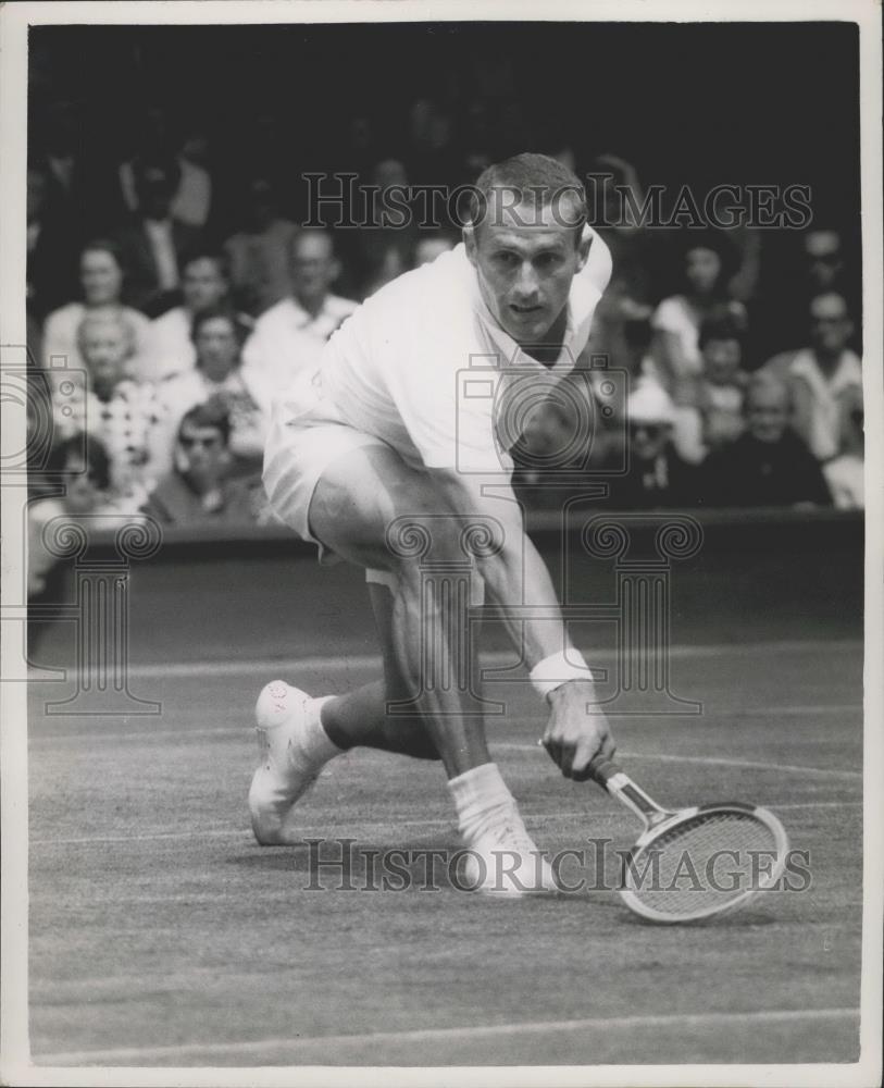 1959 Press Photo Wimbledon Tennis Championships, N.A Fraser (Australia) - Historic Images