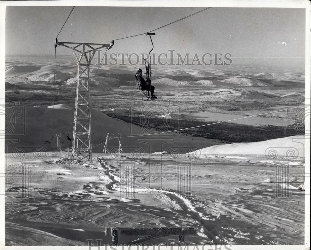 1962 Press Photo Winter Sports, Scotland, Cairngorm Mountains - Historic Images