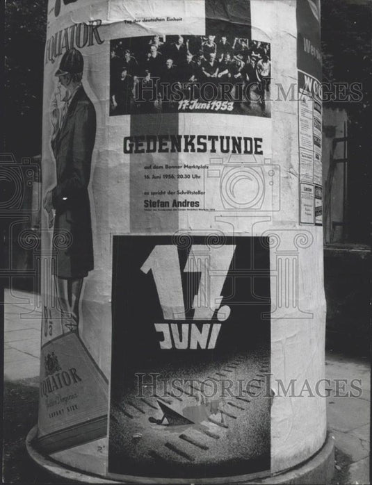 Press Photo Day of Demonstration in Sowjetzone - Historic Images