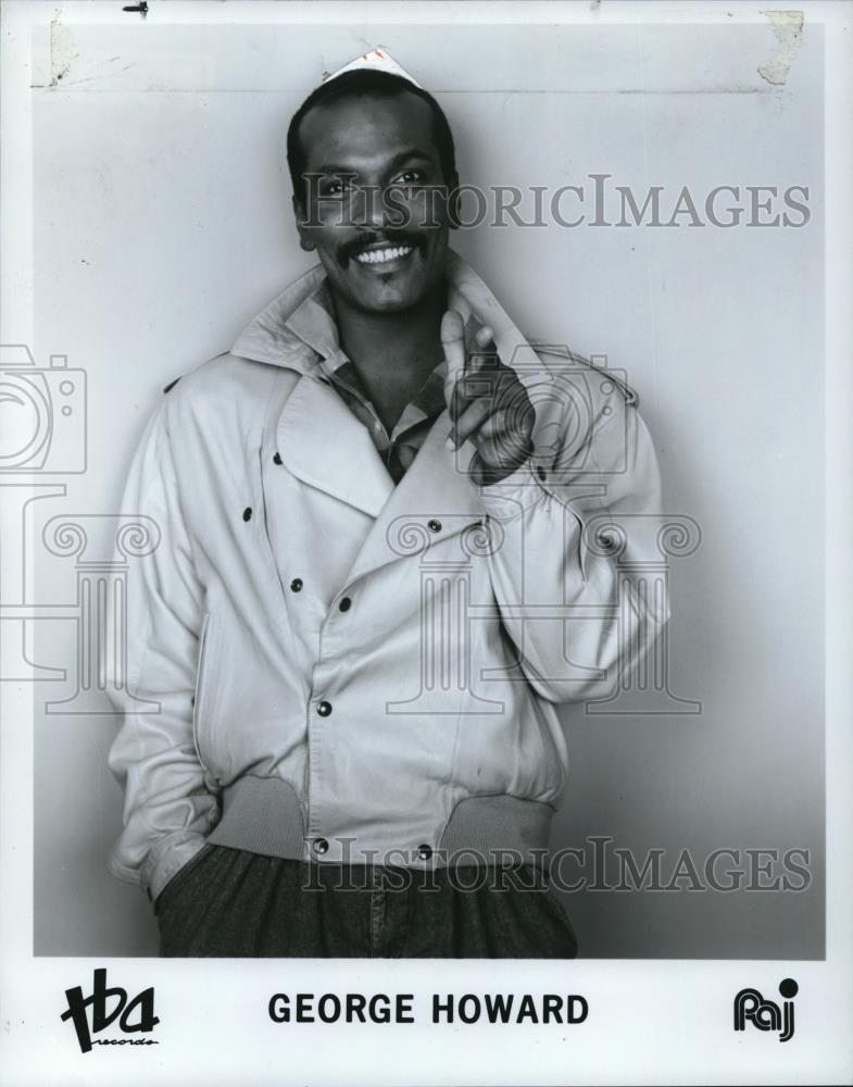 1986 Press Photo George Howard American Smooth Jazz Saxophone Player - cvp27436 - Historic Images