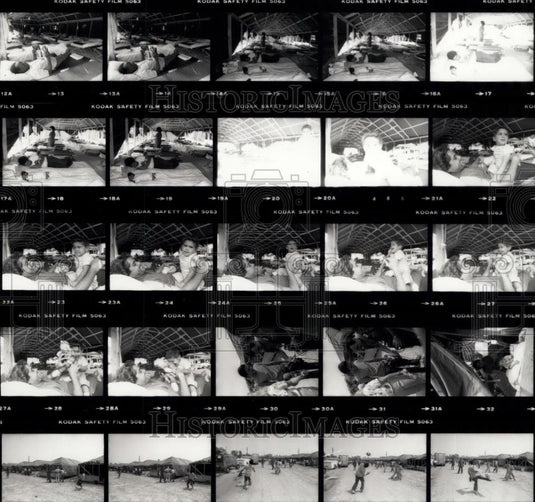 Press Photo Cuban Refugees - Historic Images