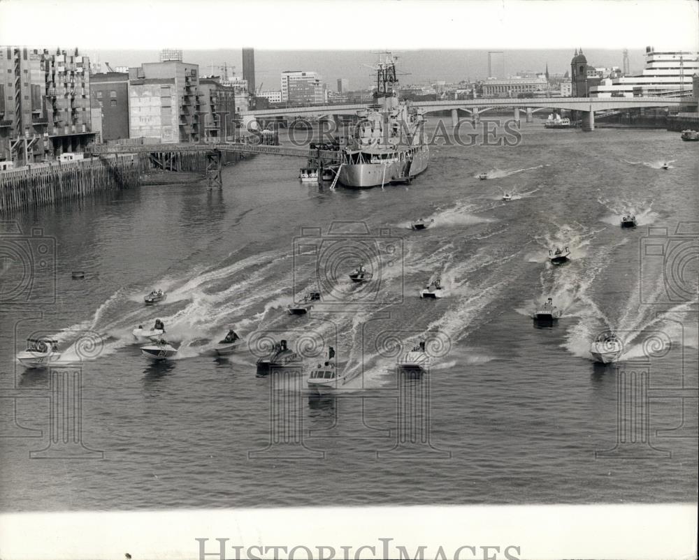 1976 Press Photo London to Calais and back to London power boat race - Historic Images