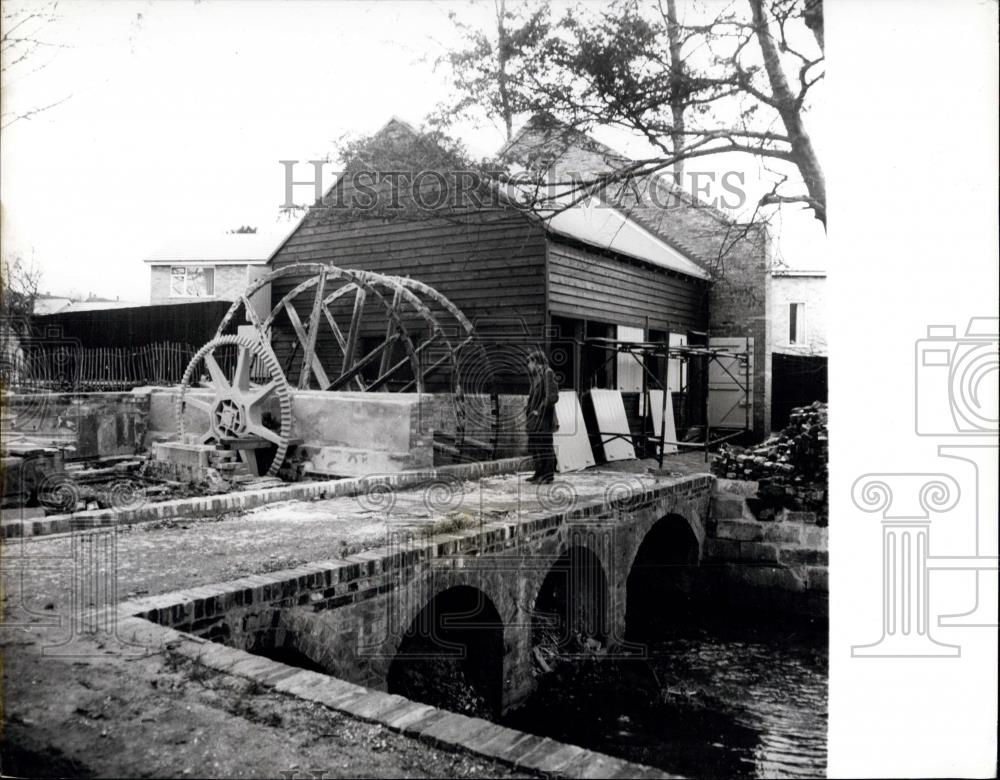 1970 Press Photo 18th-Century Chart Gunpowder Mill - Historic Images