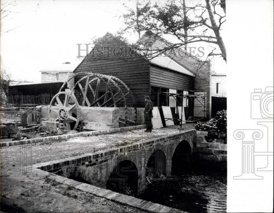 1970 Press Photo 18th-Century Chart Gunpowder Mill - Historic Images