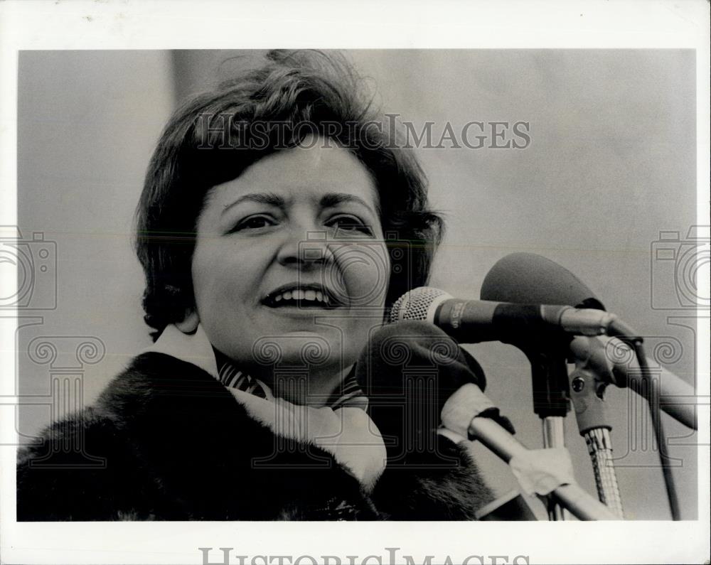 1975 Press Photo Mary Ann Krupsak, NY. Lt.Governor, Intl Women&#39;s Day - NYC. - Historic Images