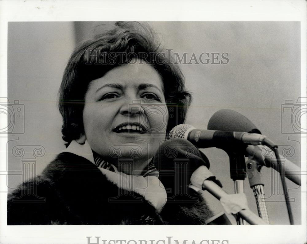 1975 Press Photo Mary Ann Krupsak, NY. Lt.Governor, Intl Women's Day - NYC. - Historic Images